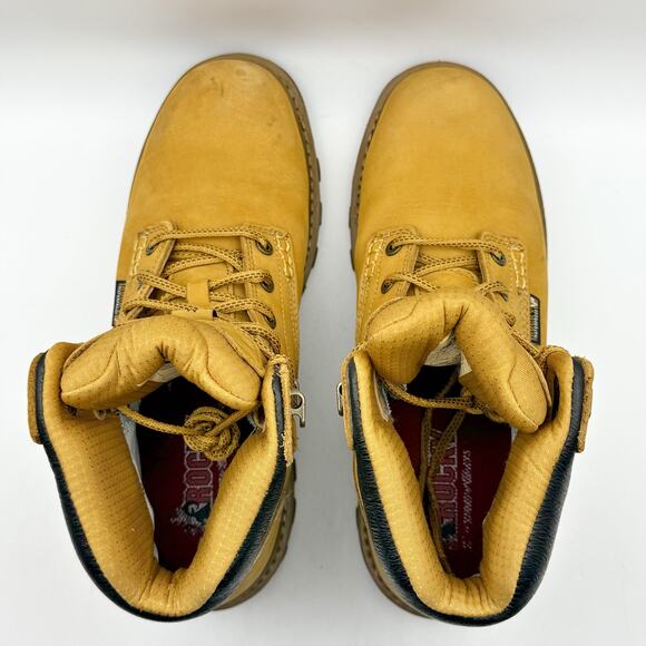 Rocky Mens Rams Horn Composite Toe Work Boot US 10 Wide Brown Waterproof EUC - Picture 11 of 15